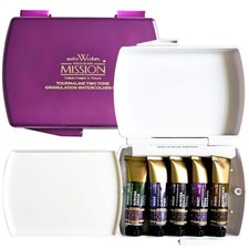 Mission Tourmaline Two-Tone Granulation Water Color Paint Unique Texture Color