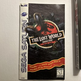 Jurassic Park The Lost World Sega Saturn Game CIB Broken Case