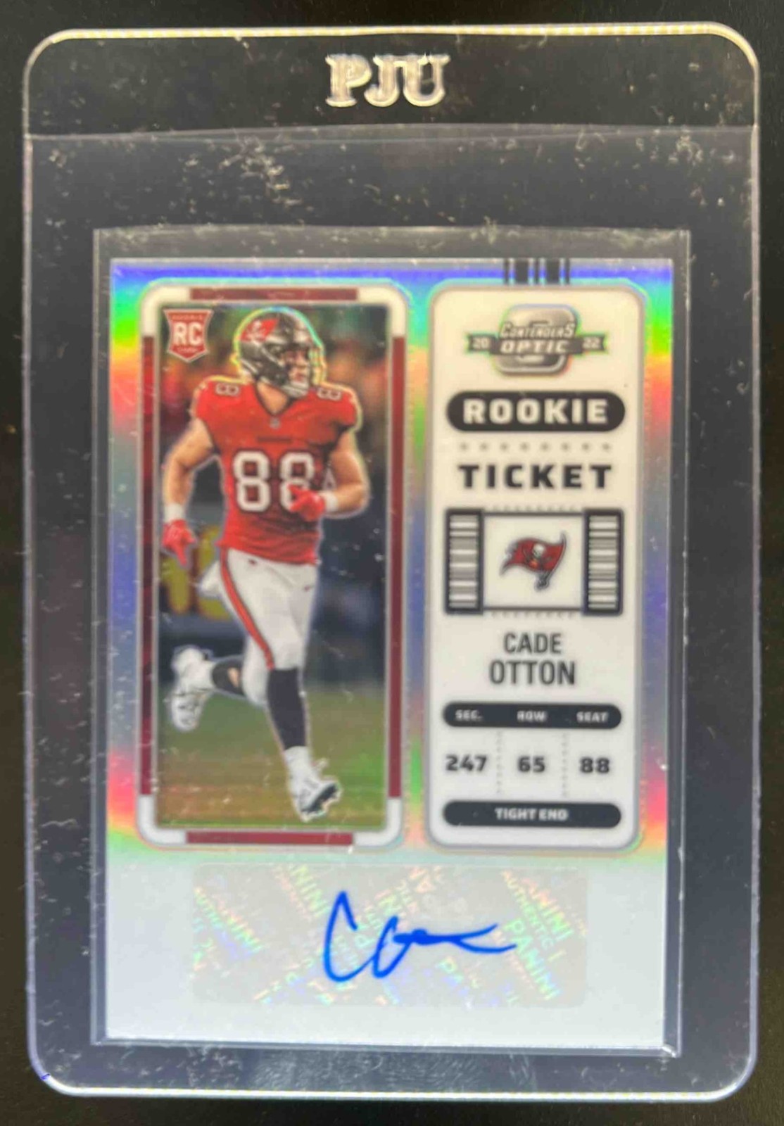 2022 Contenders Optic Cade Otton Silver Rookie Auto RC Rookie Ticket #148