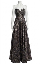 Jovani Strapless Jacquard Ballgown Size 12