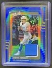 2025 Donruss Optic Justin Herbert Blue Hyper (RAW)
