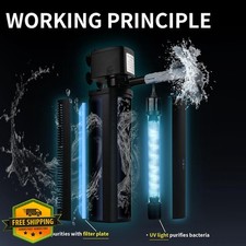 600GPH Aquarium Canister Filter Dual Spout 100-300 Gal