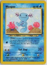 Wooper 71/75 Common Neo Discovery Pokemon Unlimited