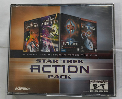 Star Trek: Action Pack (PC CD-ROM, 2002) - Complete Jewel Case - Rare
