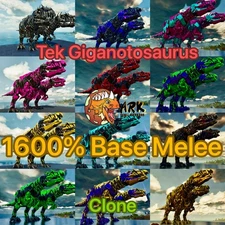 1600% Melee Gigantopithecus Color Clone Giga Pair ASA🔥Survival Ascended PVE