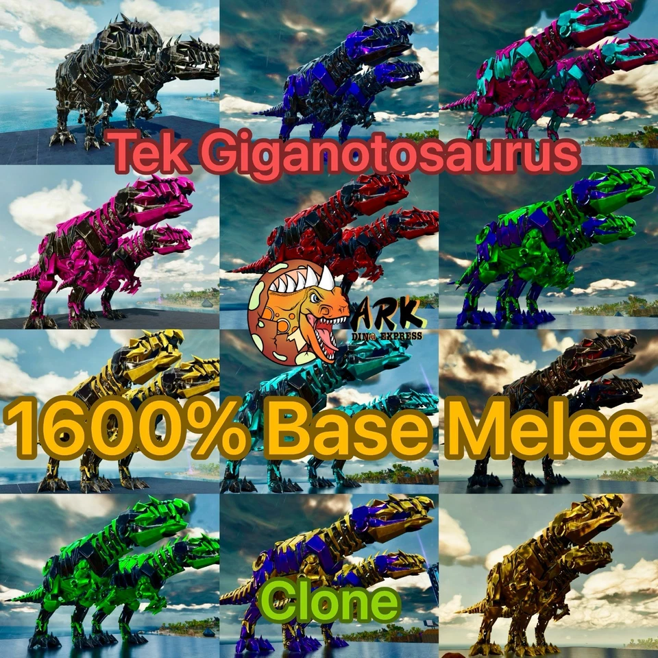 1600% Melee Gigantopithecus Color Clone Giga Pair ASA🔥Survival Ascended PVE