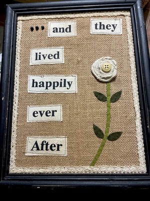And They Live Happily Ever After Collage Handmade