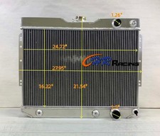 3row Aluminum Radiator For 1960-1965 Chevrolet Biscaynebel Air Ls Swap
