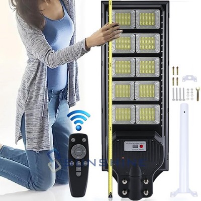 Commercial 9000000000000LM Solar Street Light Dusk to Dawn Outdoor Lighting Bulb