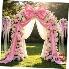 Large Pink Bow Decorations 24 x 87 Inch Giant Pink Bows with 87 Inch Pink Bow