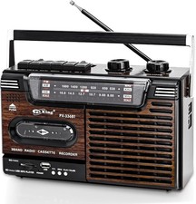 Portable Cassette Players, Boombox Portable Retro Cassette Tape Player, Supports