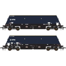 OO Gauge Accurascale Cutdown HYA ex-Biomass Blue/Black with VTG Branding Pack 3