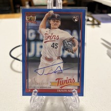 2026 Topps Series 1 Travis Adams 1991 Blue Parallel Auto /150 Rookie Card RC