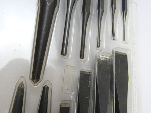 Vintage Craftsman 12 pc Cold Chisel Pin Punch Set 4297x, 4286x, 42841, 4288x WF - Picture 8 of 10