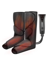 Fit KingFT-057A Black Leg Circulation Air Compression Leg Massager With Heat.H3