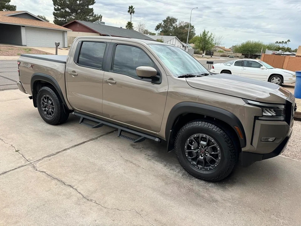 Side Step Fit 2005-2025 Nissan Frontier Crew Cab 3" Drop Running Board BCKA - Image 4 of 4