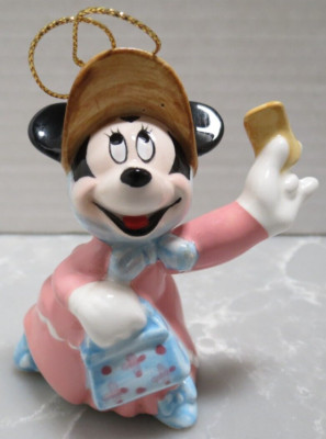 Vintage Disney Schmid Ceramic Minnie Mouse 60th Birthday Figurine