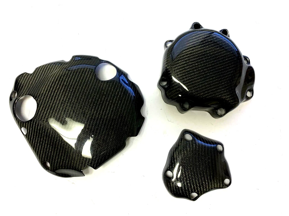 Крышки двигателя и сцепления из углеродного волокна для Suzuki GSXR600 GSXR750 K4 2004-2005 - Изображение 2 из 3