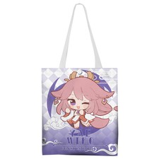 Genshin Impact Yae Miko Canvas Shoulder Bag Shopping Handbag Fashion Gift 0