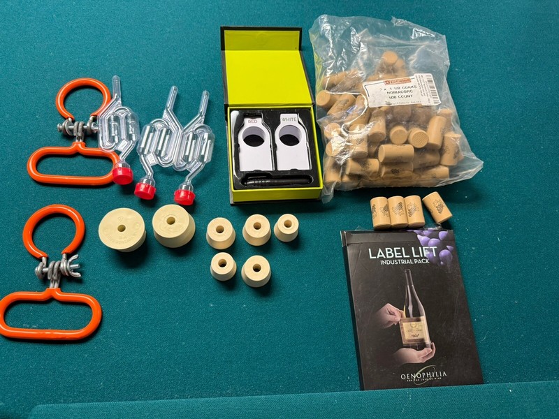 Wine  Corks Stoppers and accessories plus Openers Labels Handles 14 + pieces