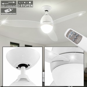 Deckenventilator Beleuchtung Und Fernbedienung Beluftung Ventilator Living Xxl Ebay