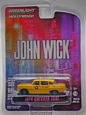 GREENLIGHT GREEN MACHINE HOLLYWOOD SERIES 33 JOHN WICK 1974 CHECKER TAXI CHASE b