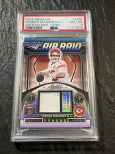 2021 Absolute #AR1 Patrick Mahomes II Air Raid Materials Gold 34/75 PSA NM-MT 8