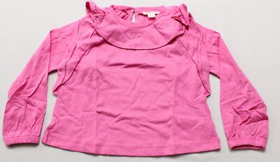 Crewcuts Girl's J. Crew Long Sleeve Ruffle Top JL3 Dusty Bloom Size 2XS NWT