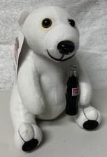 Vintage Coca Cola Polar Bear Plush 6" 1993 Play-By-Play