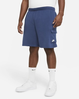 Nike Sportswear ClubMen's Cargo Shorts Midnight Nave Size Medium Brand New
