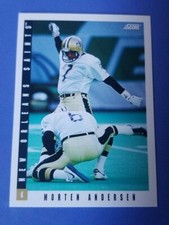 1993 Score Football #97 Morten Andersen - New Orleans Saints 