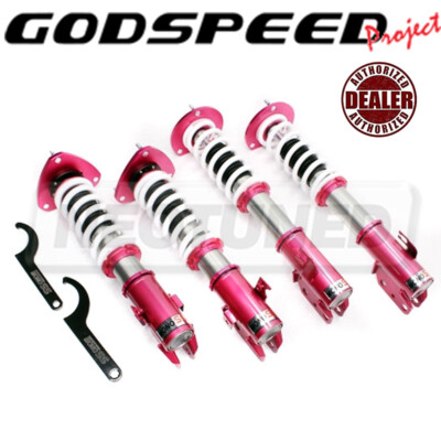 FOR 02-07 WRX GD/GG GODSPEED MONOSS DAMPER COILOVER CAMBER PLATE SUSPENSION