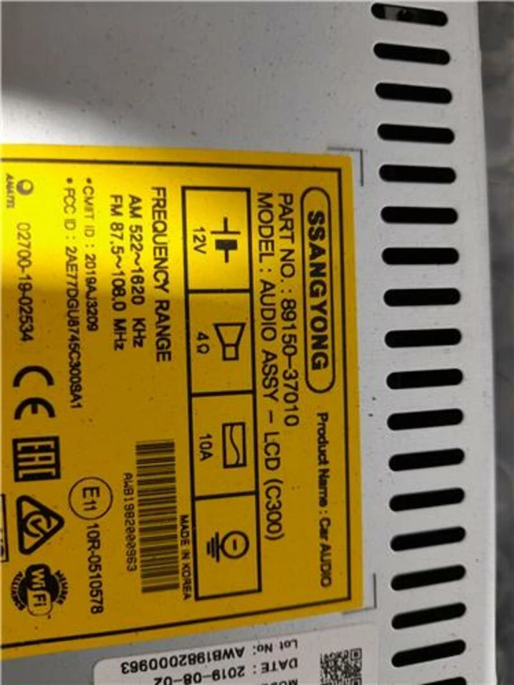 89150-37010 bildschirm für SSANGYONG KORANDO 1.5 AMBER 4X2 821511 - Bild 3 von 4