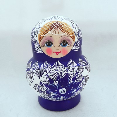 10 stk Handgemachte Russian Nesting Holz Puppen Matryoshka Geburtstag Spielzeug