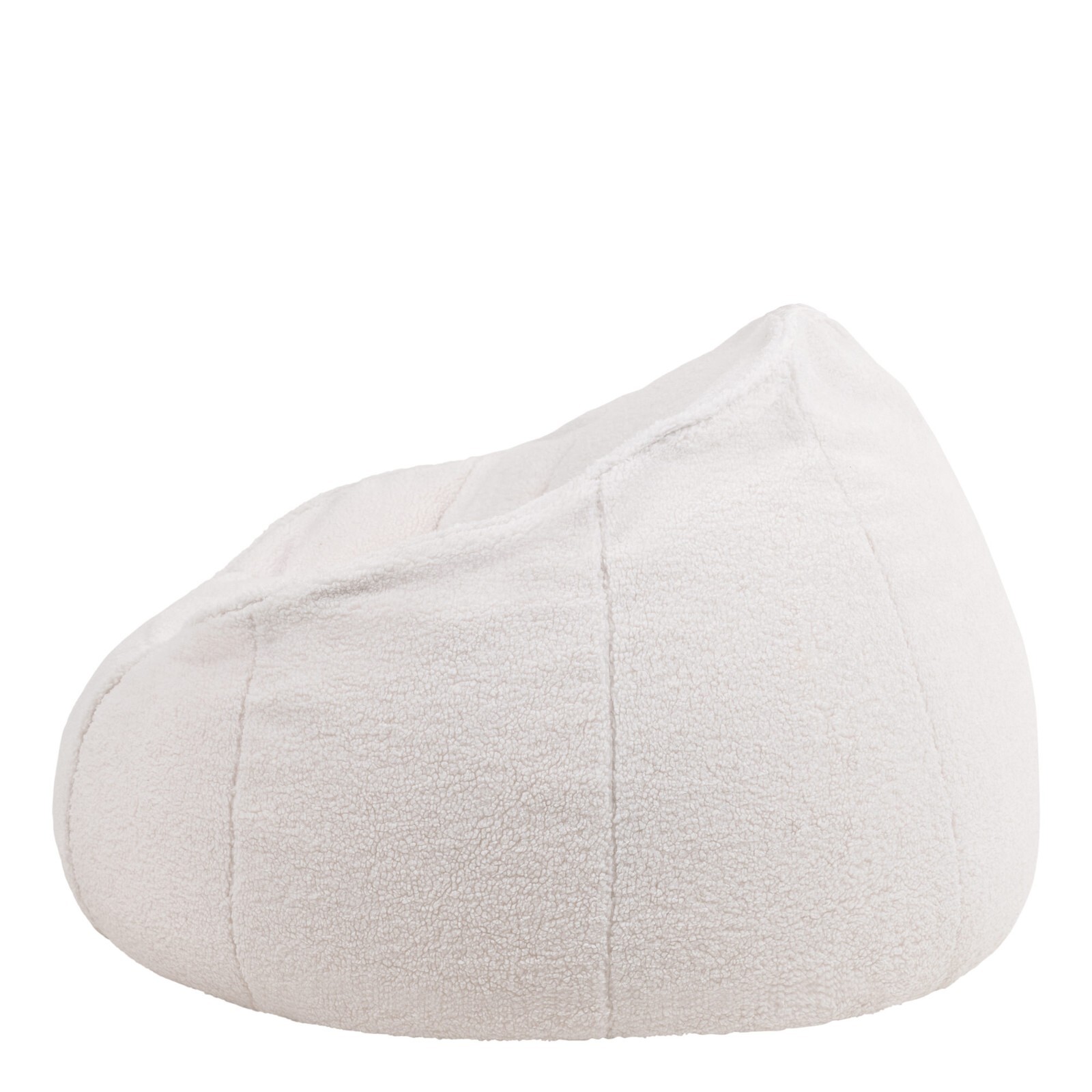 Adults Bean Bag Sherpa Fleece Chair Cream Large BeanBag eBay