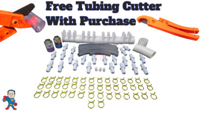Manifold Hot Tub Spa Part 22 3/4'' Outlets Coupler Glue Kit with Video How To