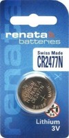 1 X Renata Cr 2477N 3V Lithium Knopfzelle Batterie Im Blister - N Version Neu
