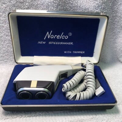 Norelco Vintage Speedshaver With Trimmer has Power blades May Need sharpening