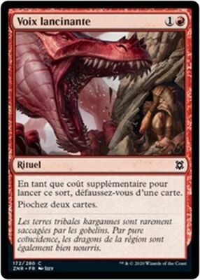 MTG Magic ZNR - [x4] Tormenting Voice/Voix lancinante, French/VF