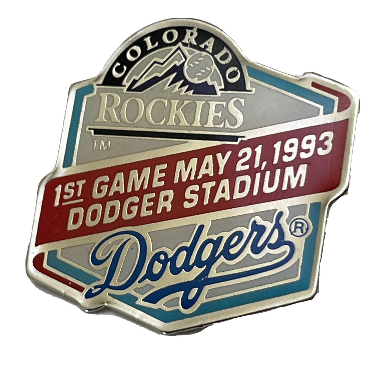 Los Angeles Dodgers 1993 Dodger Stadium First Game Colorado