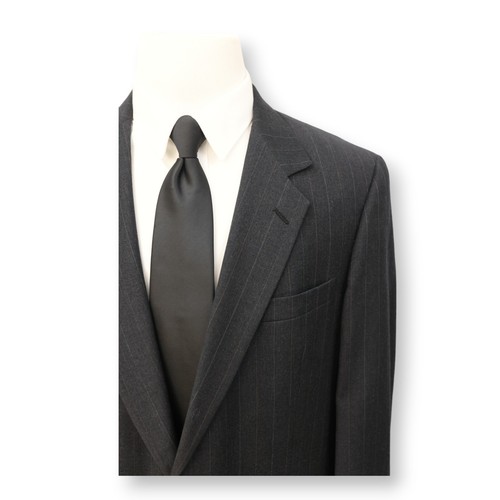 AUSTIN REED mens charcoal gray striped WOOL sport coat suit jacket blazer 42S - Picture 3 of 13