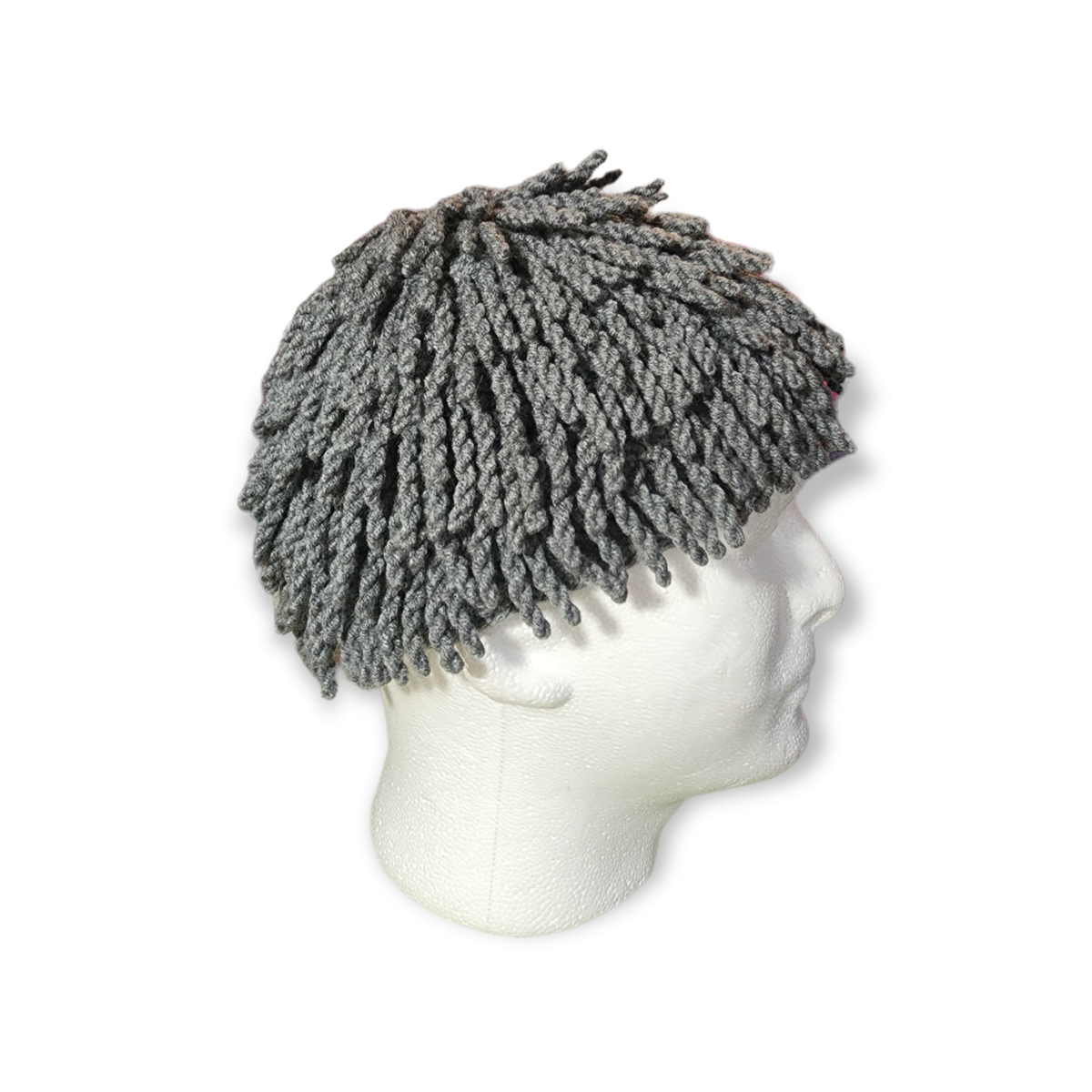 Unique handmade ZZ Top hat Billy Gibbons beanie African Nudu. Gray