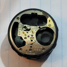 Vintage Bulova Accutron 214 Part 709 Movement Pillar Plate USA M7 1967