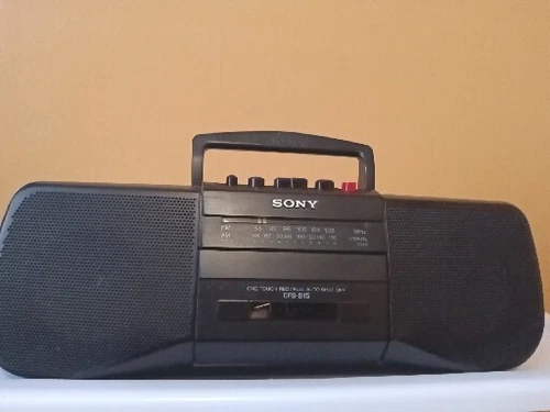 SONY VTG CFS-15 BOOM BOX PORTABLE AM/FM CASSETTE-RECORDER WORKS!*FULLY TESTED*