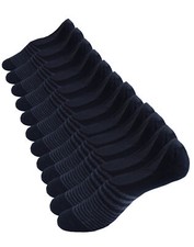 Bolter Men's No Show Cotton Blend Socks 12 Pack