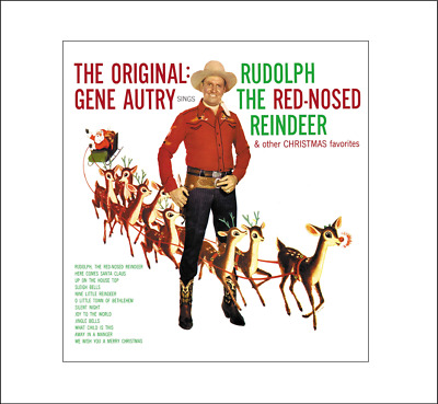Mini Gene Aubry /'Rudolf the Red-Nosed reindeer/'  LP record Dollhouse 1:12 scale