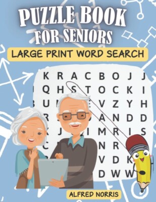 Puzzle book for seniors large print word search | eBay