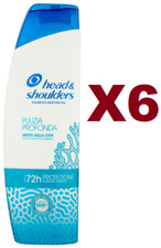 6 PZ HEAD & SHOULDERS PULIZIA PROFONDA DETOX SHAMPOO ANTIFORFORA 225ML 