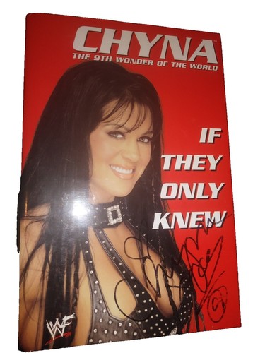 Super Rare CHYNA & KURT ANGLE Autographed Card WWE TNA NEW | eBay