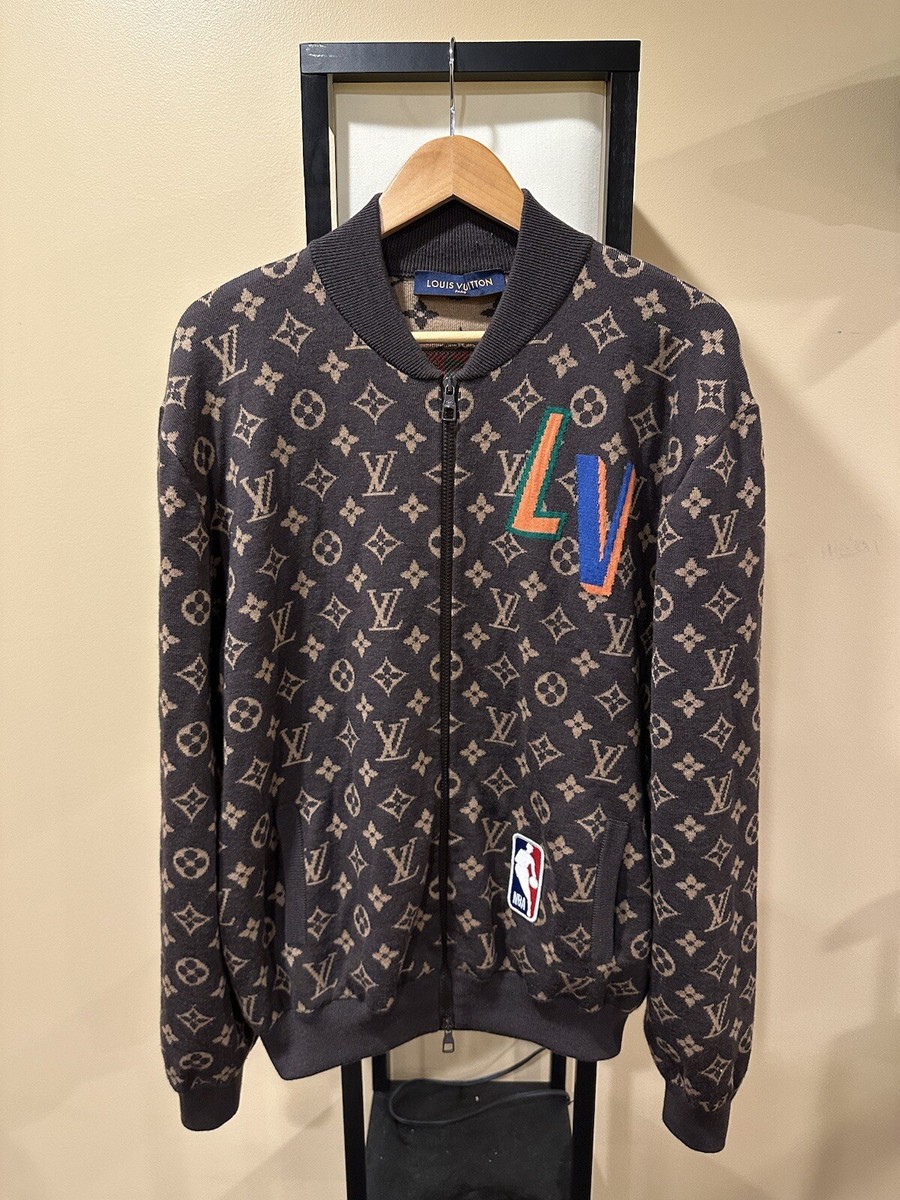 Louis Vuitton x NBA Graphic Blouson Monogram Cardigan Jacket Louis Vuitton x NBA Graphic Blouson Monogram Cardigan Jacket